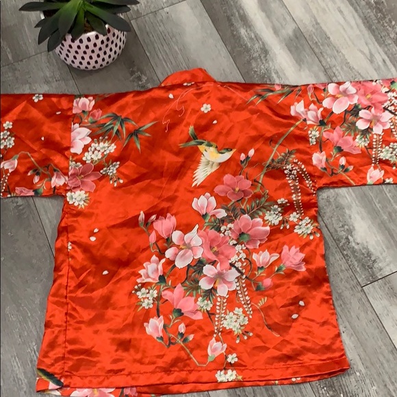 Kimono 👘 Made in Japan 🇯🇵 size L (Kids) (Red) - Picture 6 of 12